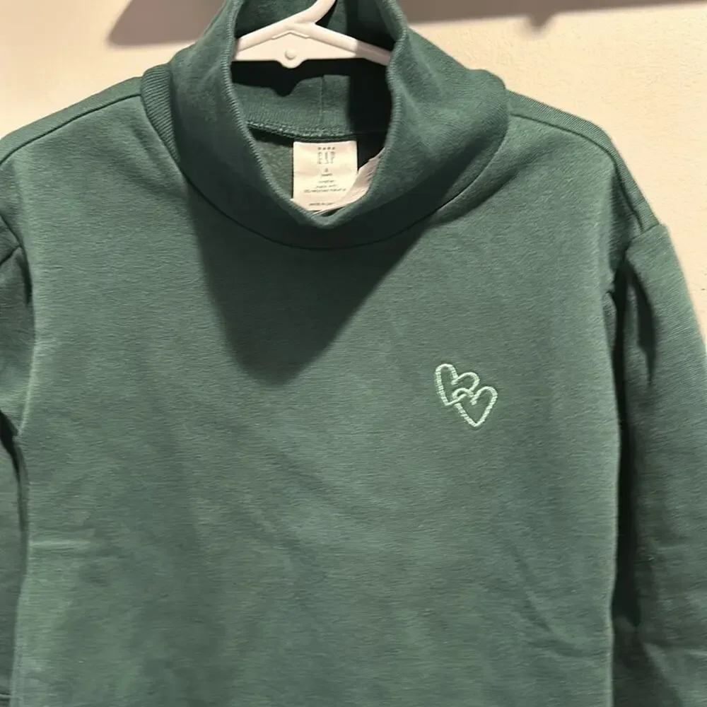 babyGAP 3T Green Mockneck Sweatshirt‎ Dress